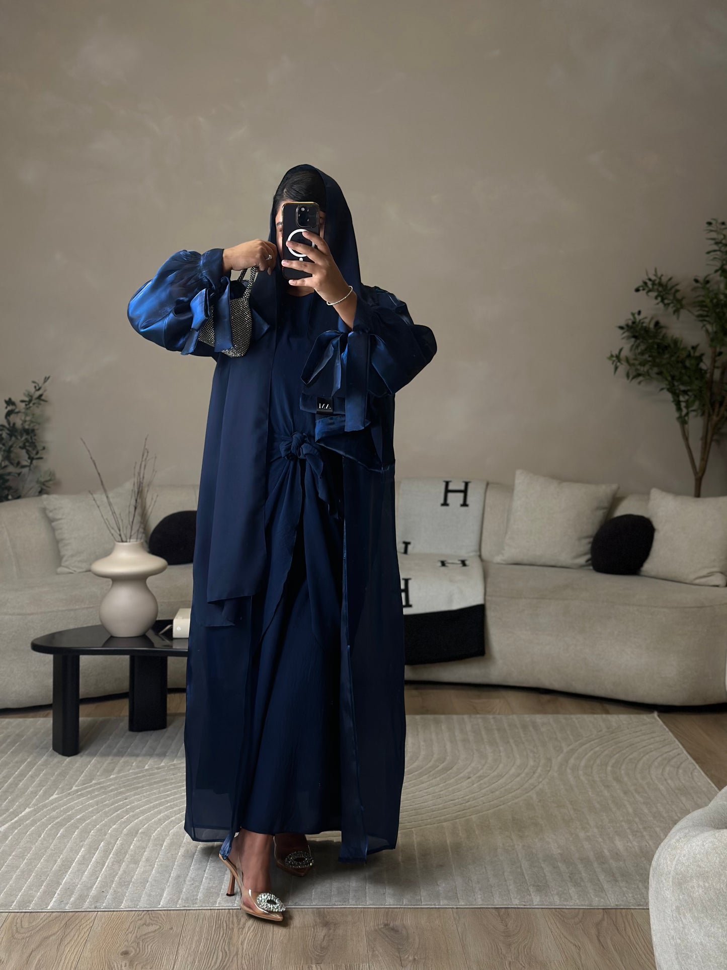 Nur - 4-piece Abaya Set (Navy)