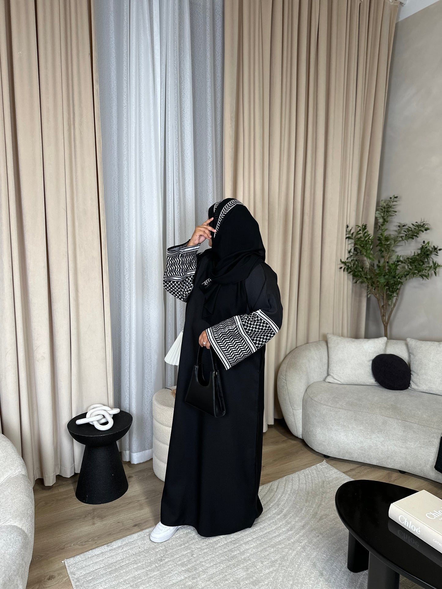 Palestinian Oversized 3-piece Abaya Set