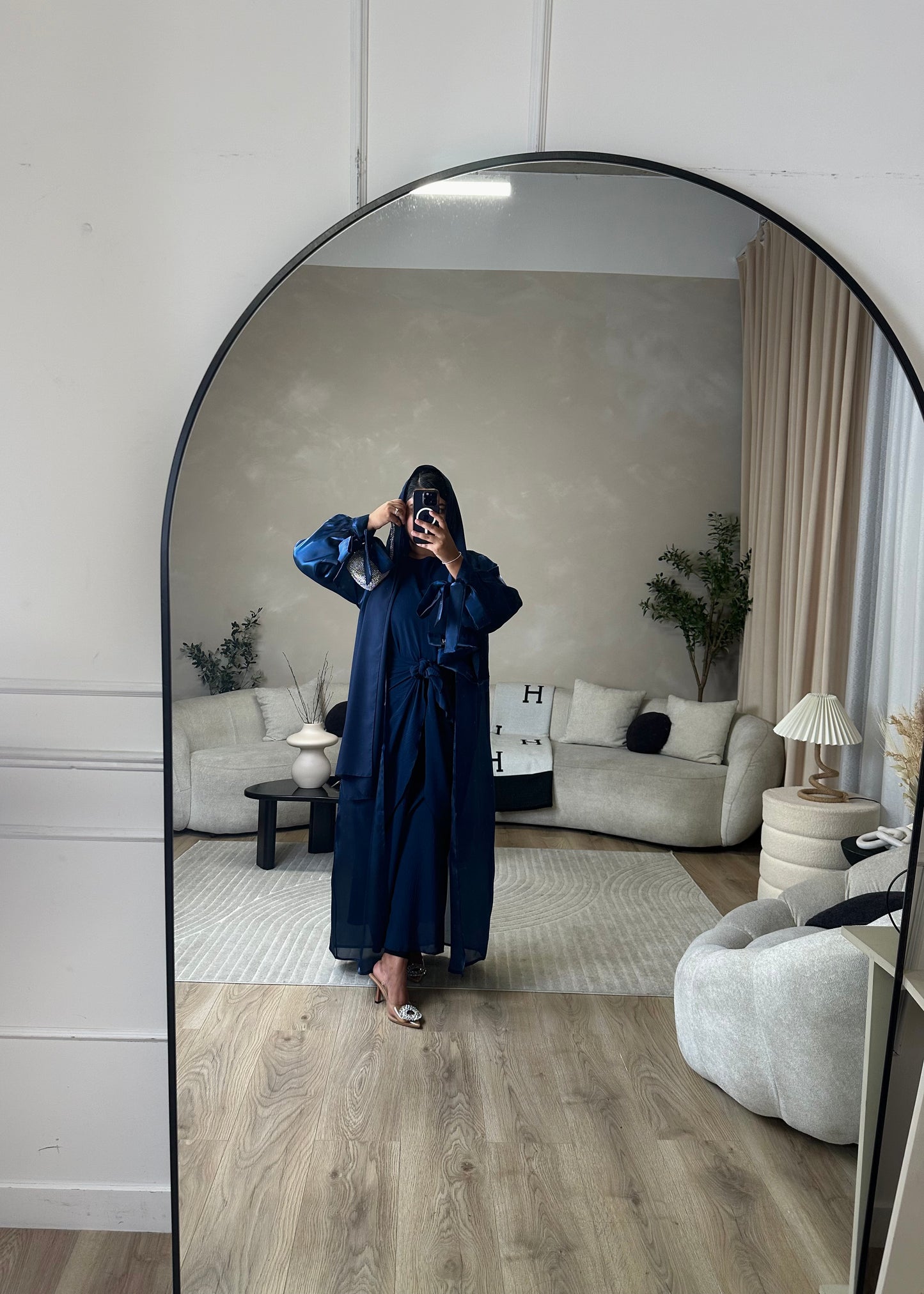 Nur - 4-piece Abaya Set (Navy)