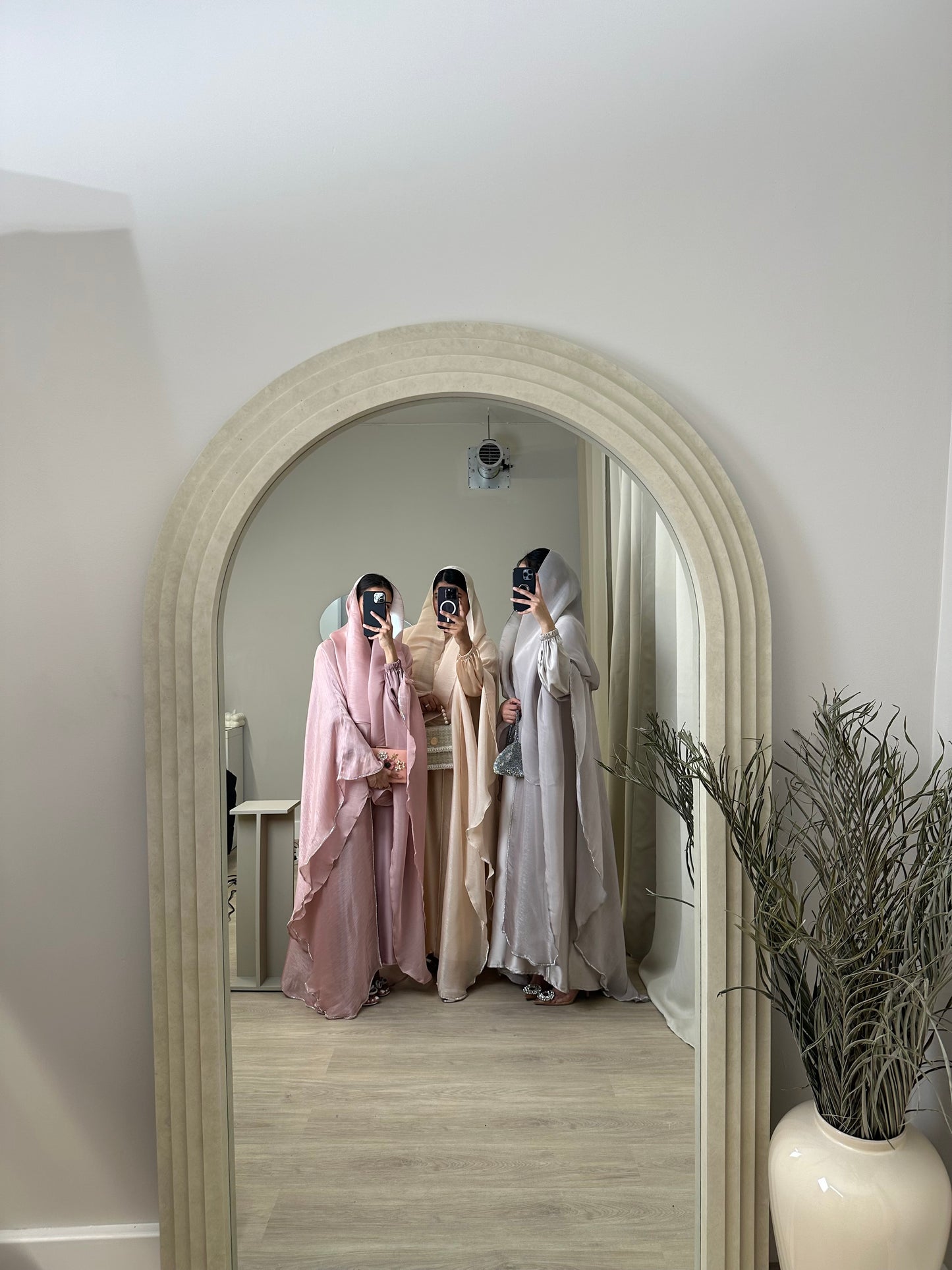 Zara - Kaftan Embellished Abaya (Champagne)