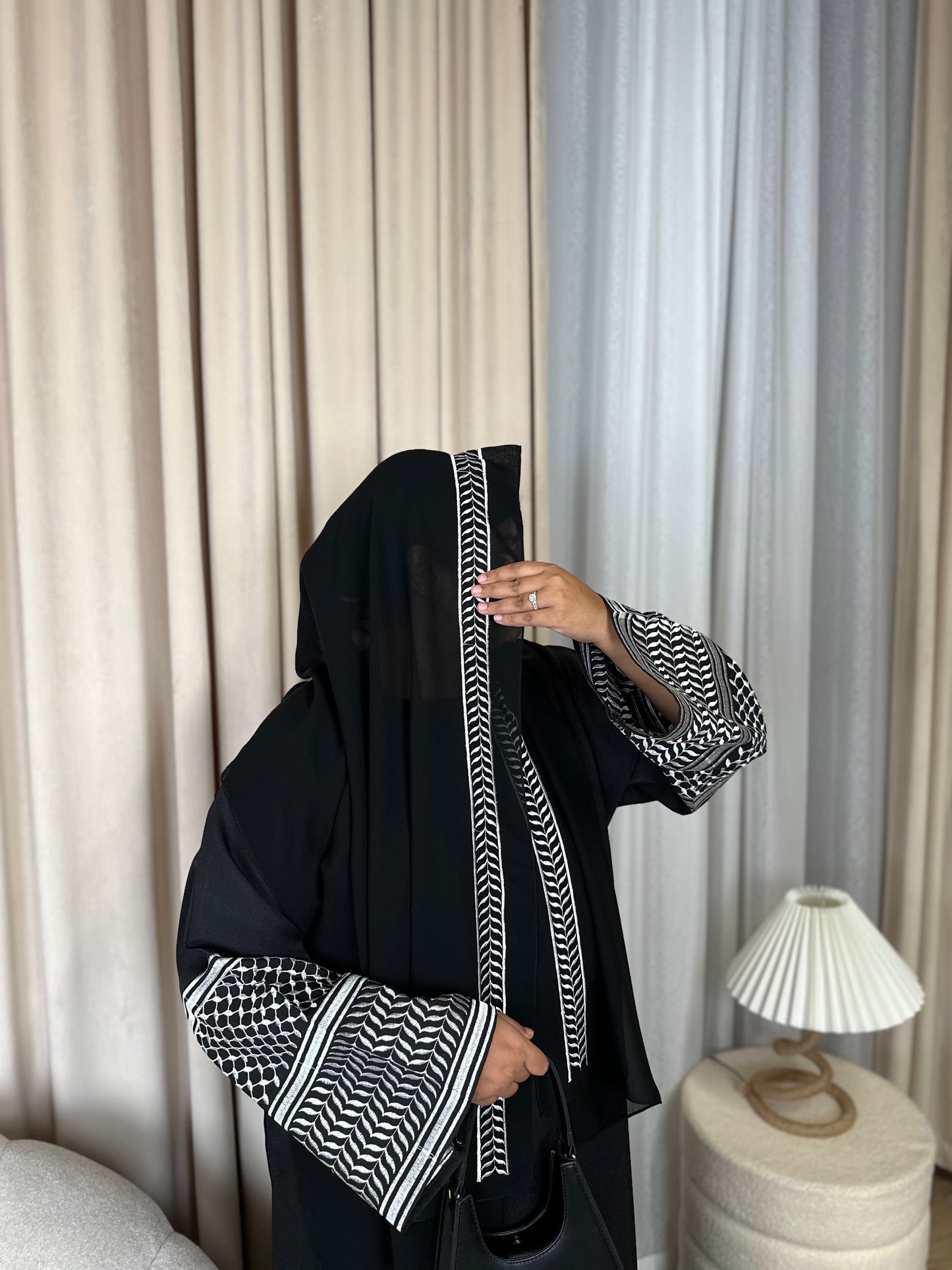 Palestinian Oversized 3-piece Abaya Set