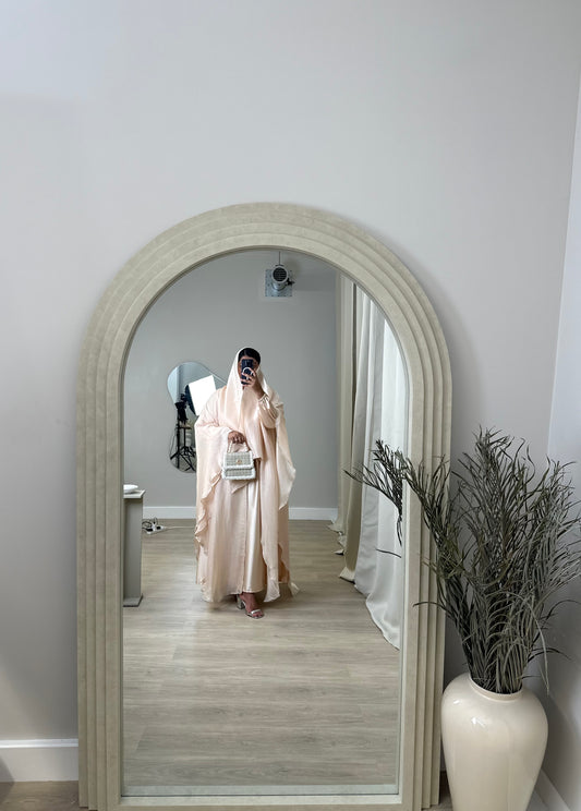 Zara - Kaftan Embellished Abaya (Champagne)